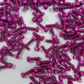 7075 Colourful anodized Aluminum machine Screw with custom